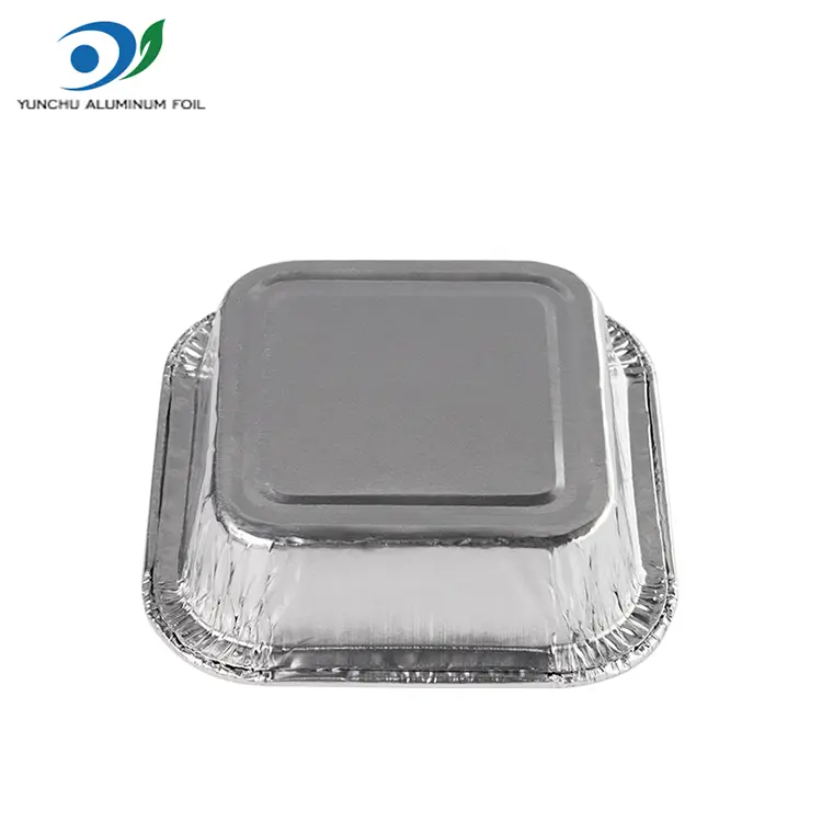 مربع کیک ایئر فریر سلور ایلومینیم ورق کنٹینر مربع کیک ایئر فریر سلور ایلومینیم ورق کنٹینر