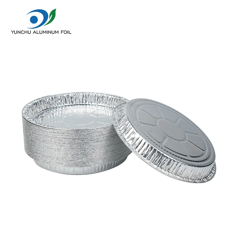 7-9 انچ پیزا پین سلور ایلومینیم ورق کنٹینر