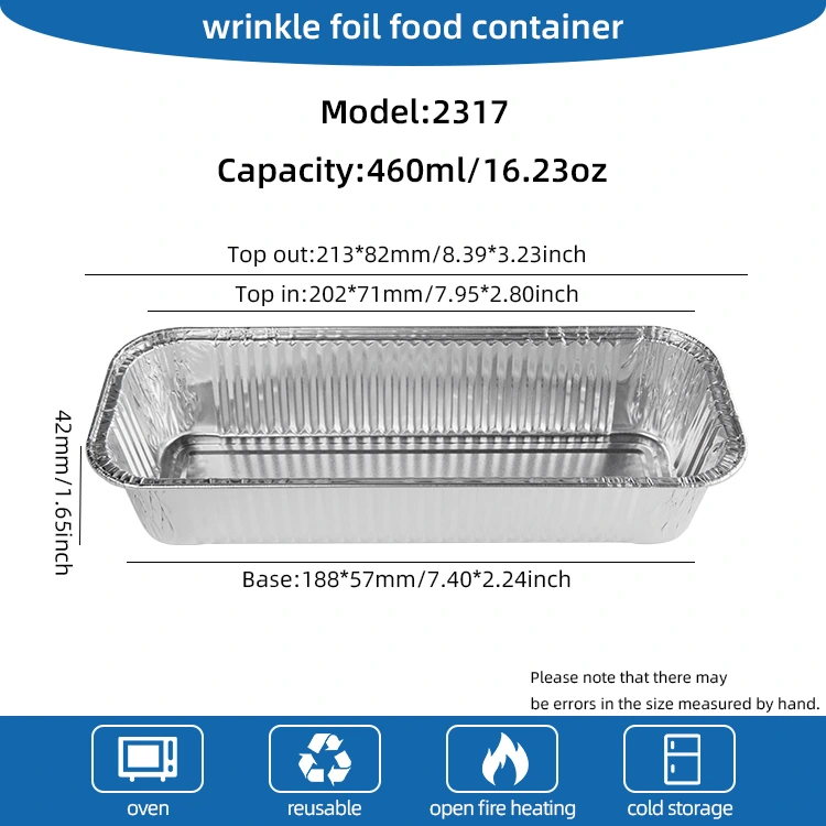 آئتاکار باگوٹیٹس سلور ایلومینیم ورق کنٹینر