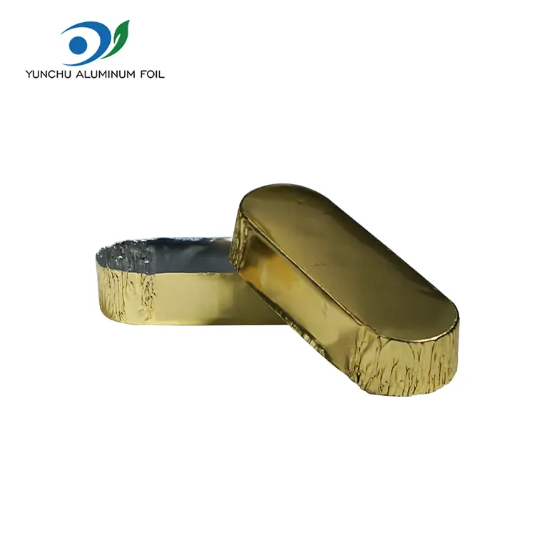 چھوٹے انڈاکار پیکنگ سلور ایلومینیم ورق کنٹینر