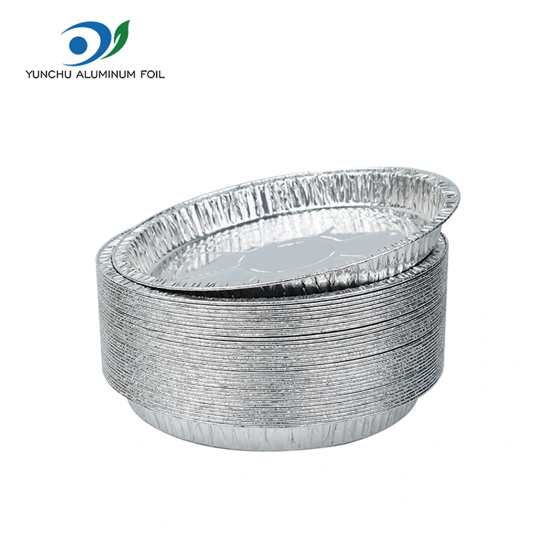 7-9 انچ پیزا پین سلور ایلومینیم ورق کنٹینر