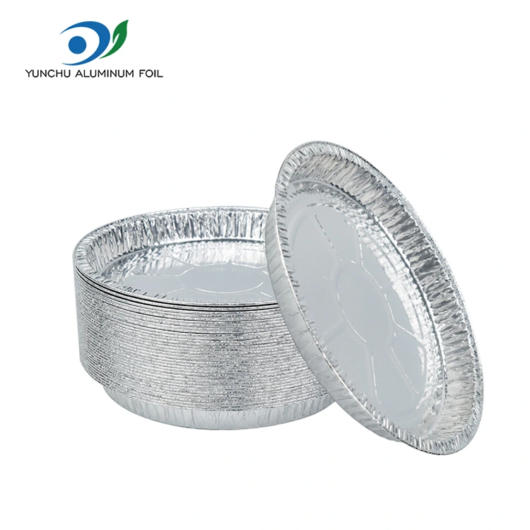 7-9 انچ پیزا پین سلور ایلومینیم ورق کنٹینر