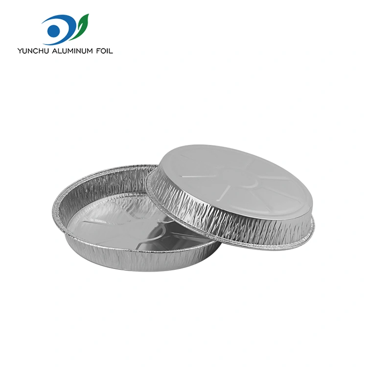 7 انچ جھرری ہوئی پیزا پین سلور ایلومینیم ورق کنٹینر