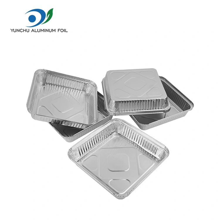 ڈسپوز ایبل بی بی کیو سکیور سلور ایلومینیم ورق کنٹینر