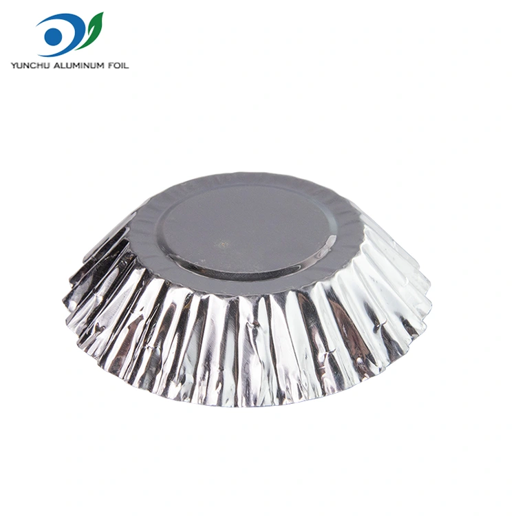 انڈا ٹارٹ ٹوسٹ بیکنگ سلور ایلومینیم ورق فوڈ کنٹینر