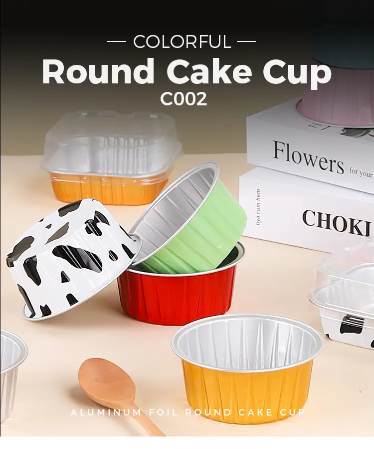 Round baked cakes Smoothwall Aluminum Foil Containers