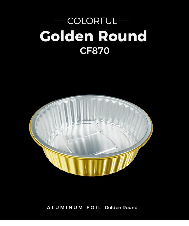 Disposable baking trays Round Aluminum Foil Containers