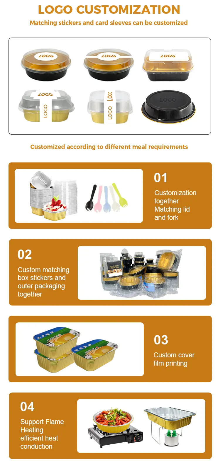 Circular dining Silver Aluminum Foil Containers