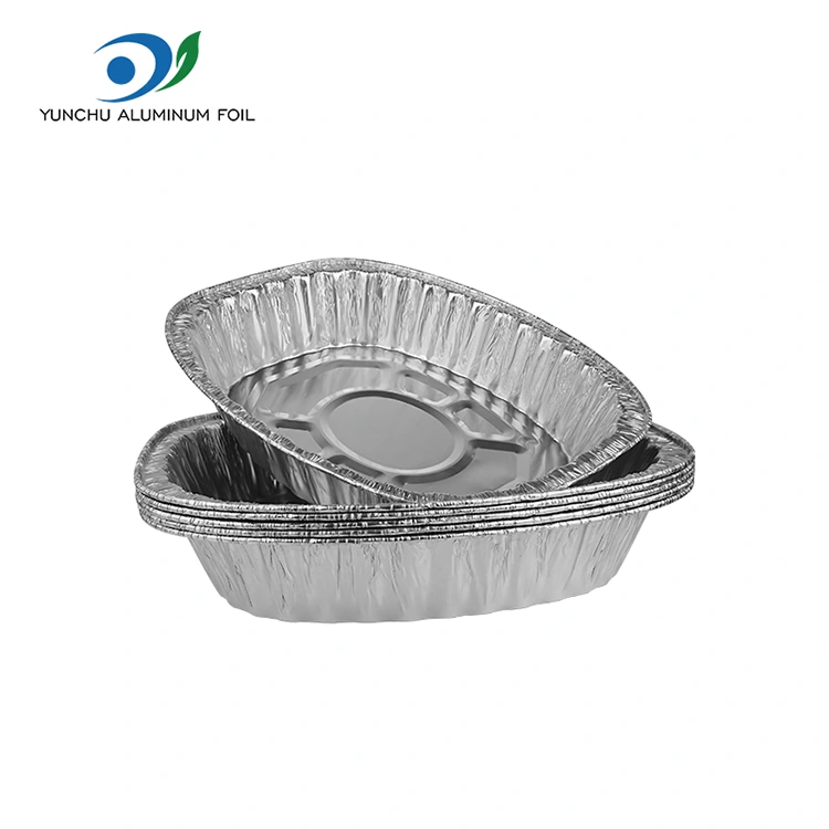 بڑی صلاحیت میں انکوائری ہوئی چکن گرڈل سلور ایلومینیم ورق کنٹینر