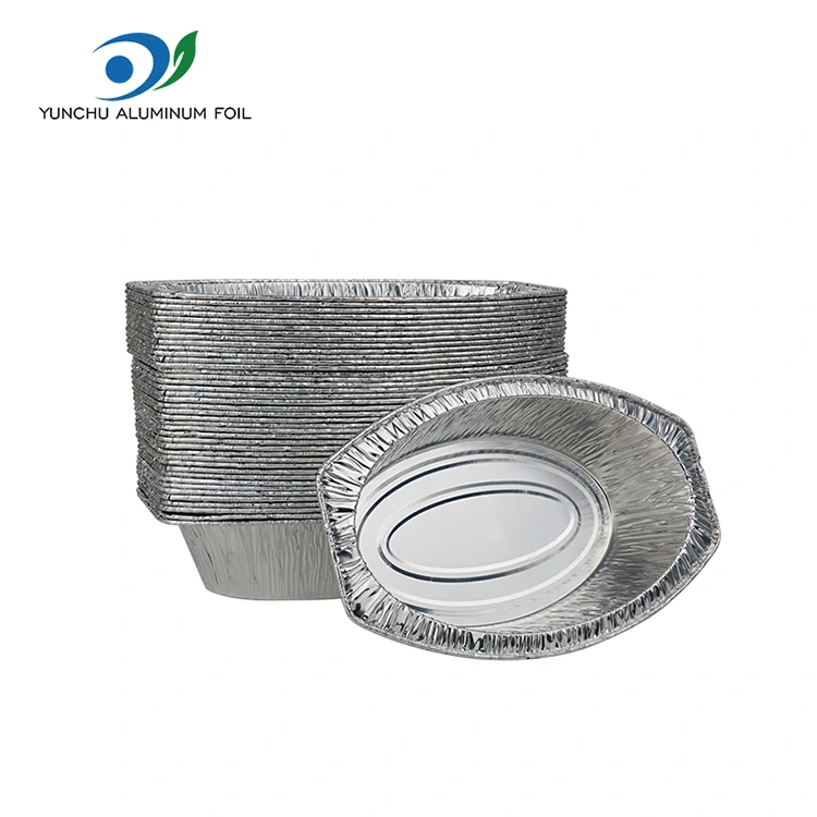 انڈاکار بیکڈ روٹی سلور ایلومینیم ورق کنٹینر