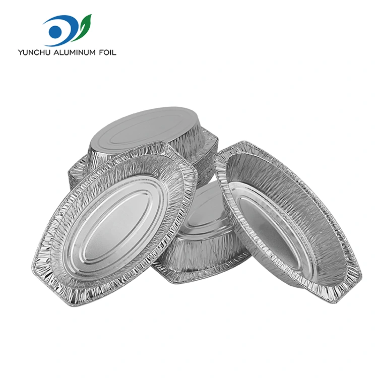 انڈاکار بیکڈ روٹی سلور ایلومینیم ورق کنٹینر