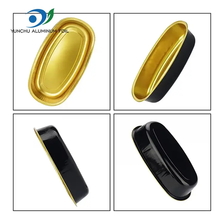 انڈاکار کا رنگ ہموار وال ایلومینیم ورق کنٹینر