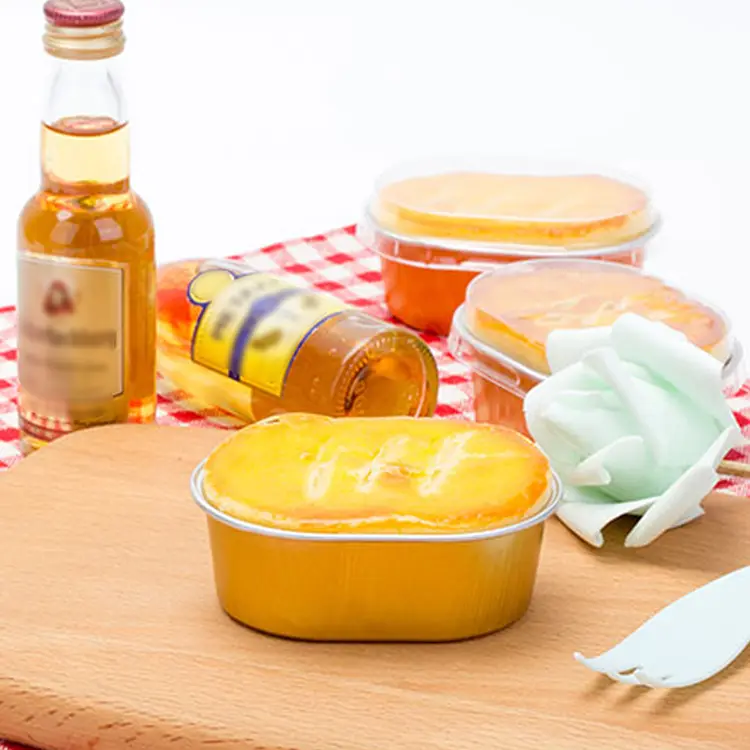 انڈاکار لائٹ دیواروں والے ایلومینیم ورق کنٹینر