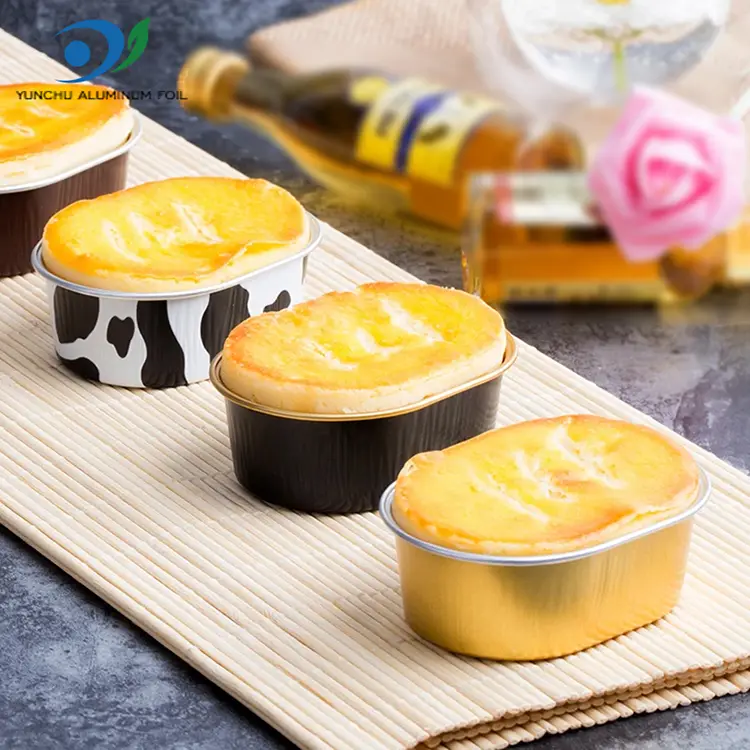 انڈاکار لائٹ دیواروں والے ایلومینیم ورق کنٹینر