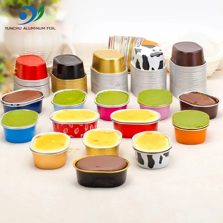 انڈاکار لائٹ دیواروں والے ایلومینیم ورق کنٹینر