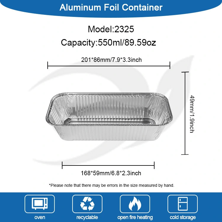 آئتاکار ایئر فریئر ٹیکا سلور ایلومینیم ورق کنٹینر