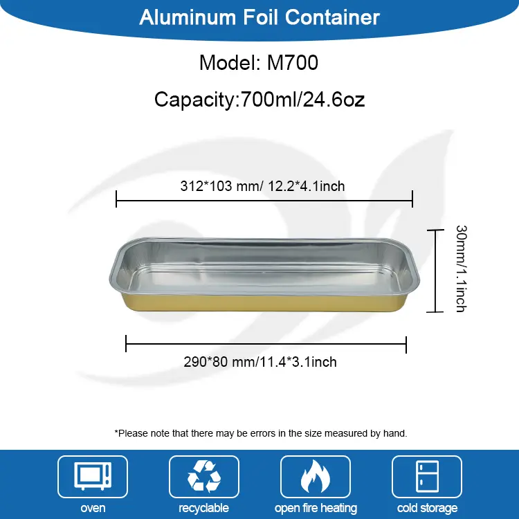آئتاکار روٹی ہموار وال ایلومینیم ورق کنٹینر