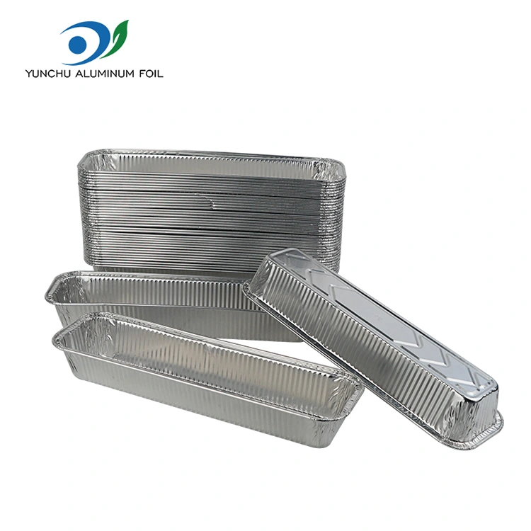 آئتاکار روٹی ٹرے بیکنگ سلور ایلومینیم ورق کنٹینر آئتاکار روٹی ٹرے بیکنگ سلور ایلومینیم ورق کنٹینر
