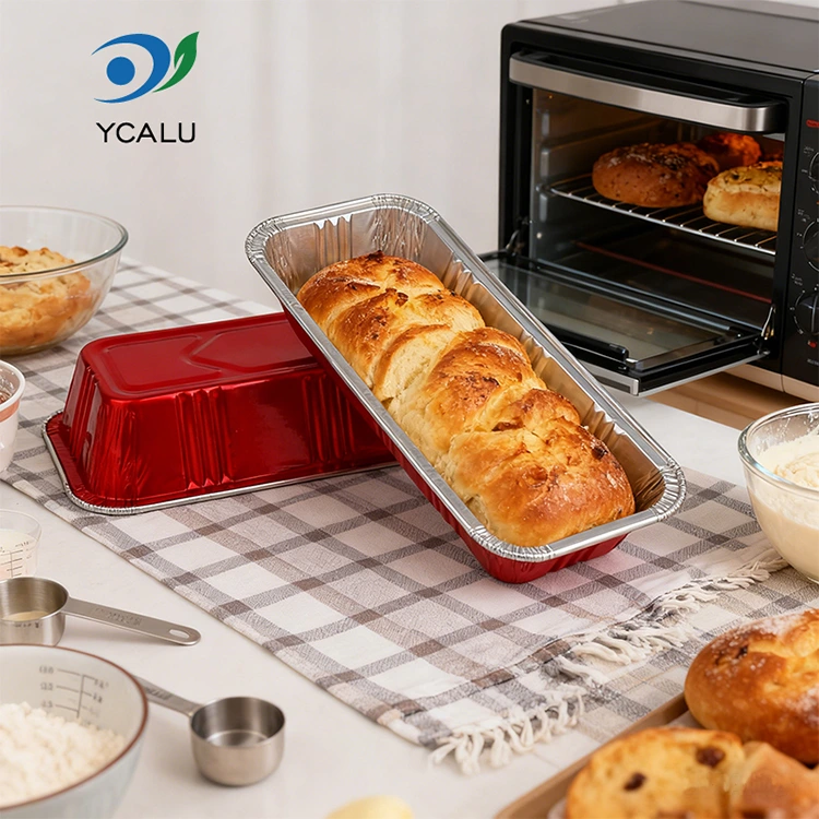 آئتاکار ریڈ بیکری کیٹرنگ سلور ایلومینیم ورق کنٹینر