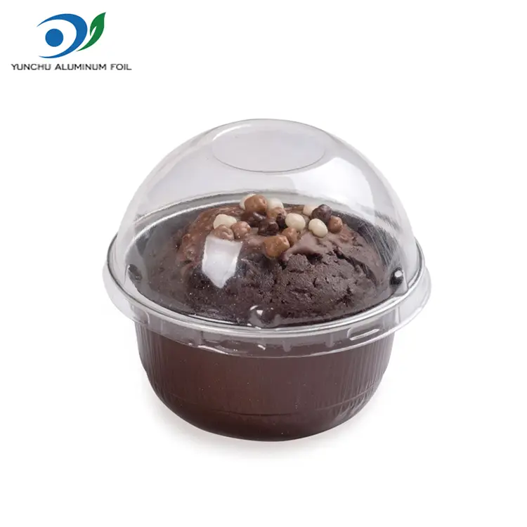 گولڈن ایلومینیم ورق میٹھی کپ –150 ملی لیٹر گنبد شکل