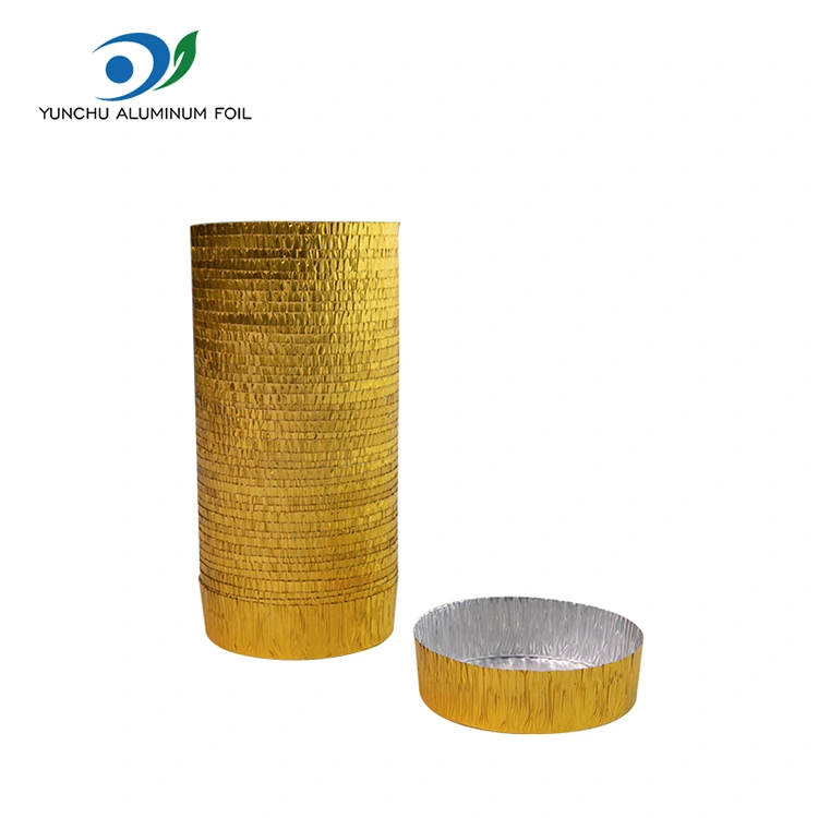 گول چھوٹے بیکنگ سلور ایلومینیم ورق فوڈ کنٹینر گول چھوٹے بیکنگ سلور ایلومینیم ورق فوڈ کنٹینر