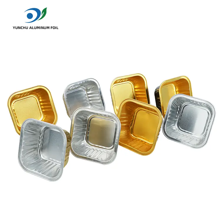 اسکوائر بیکنگ کیک ہموار وال ایلومینیم ورق کنٹینر