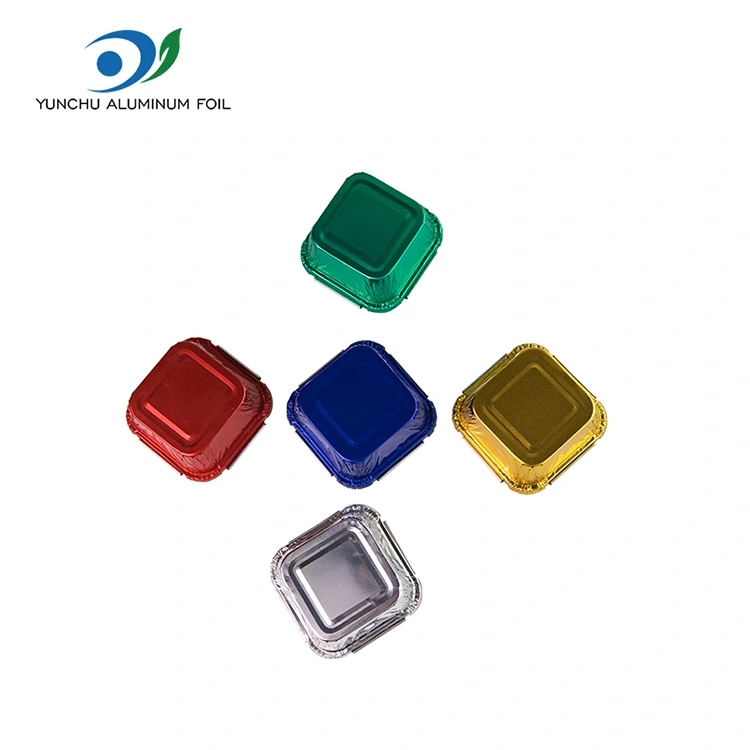 مربع بیکنگ تندور سلور ایلومینیم ورق کنٹینر