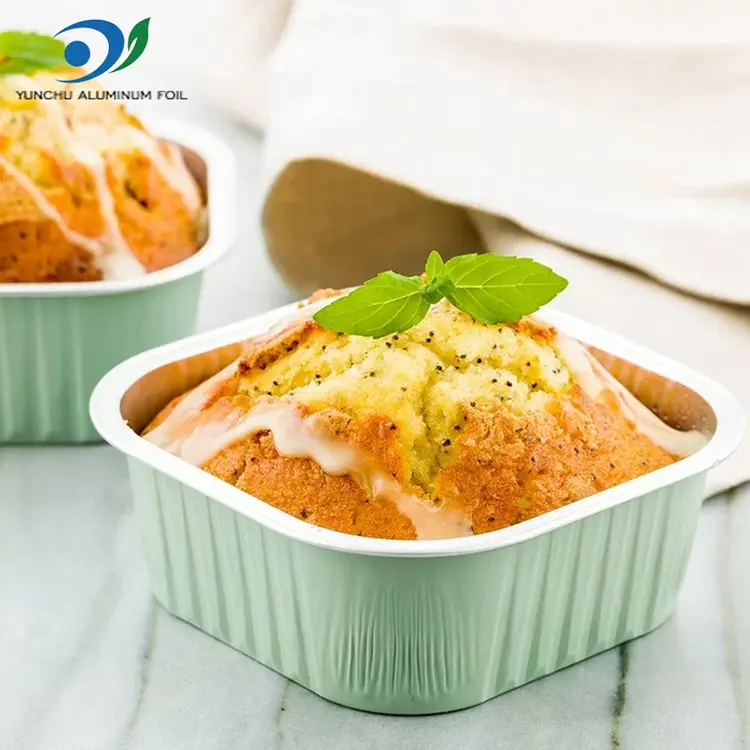 مربع ہموار وال ایلومینیم ورق کنٹینر